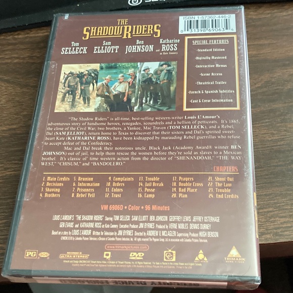 The Shadow Riders DVD Unopened - Picture 2 of 3
